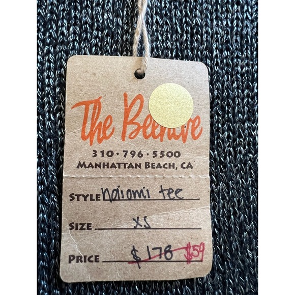 One Grey Day Naomi Tee XS Gray Knit Top‎ Flutter Sleeve Pullover Blouse - Picture 5 of 7